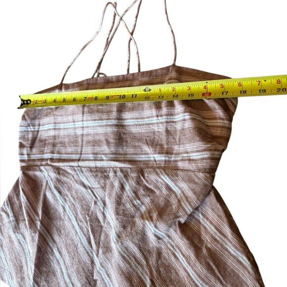 American Eagle Striped Pink Sleeveless Top Linen Cotton Blend Womens Large - Picture 13 of 13